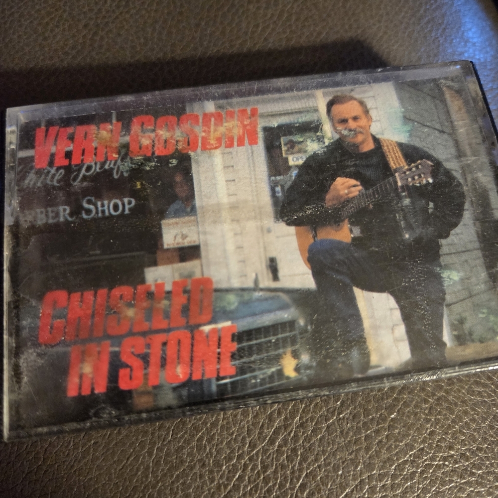 Vern Gosdin Chiseled in Stone Vintage Country Folk Music Cassette Tape 1987